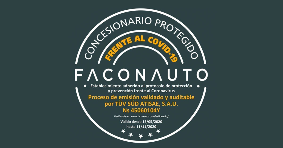 Sello Concesionario Protegido Frente al COVID-19