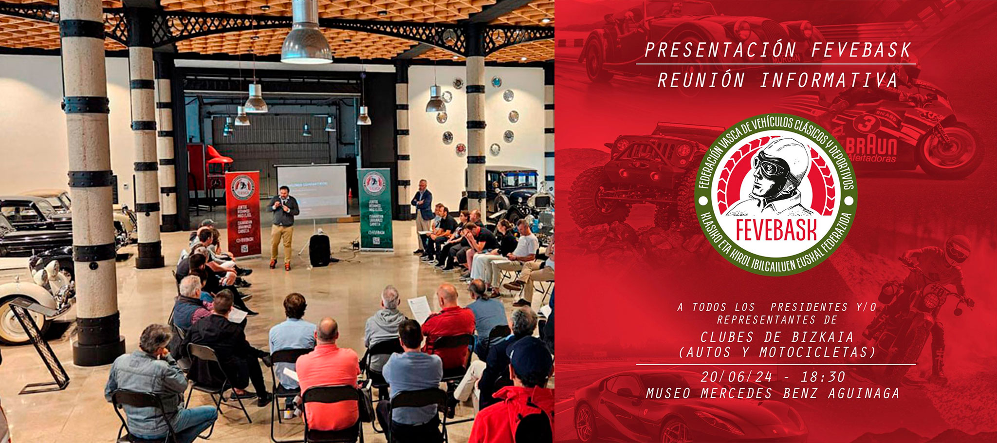 Reunión de FEVEBASK | Federación Vasca de Vehículos Clásicos y Deportivos